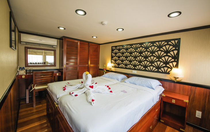 Kabine auf der MS Lan Diep