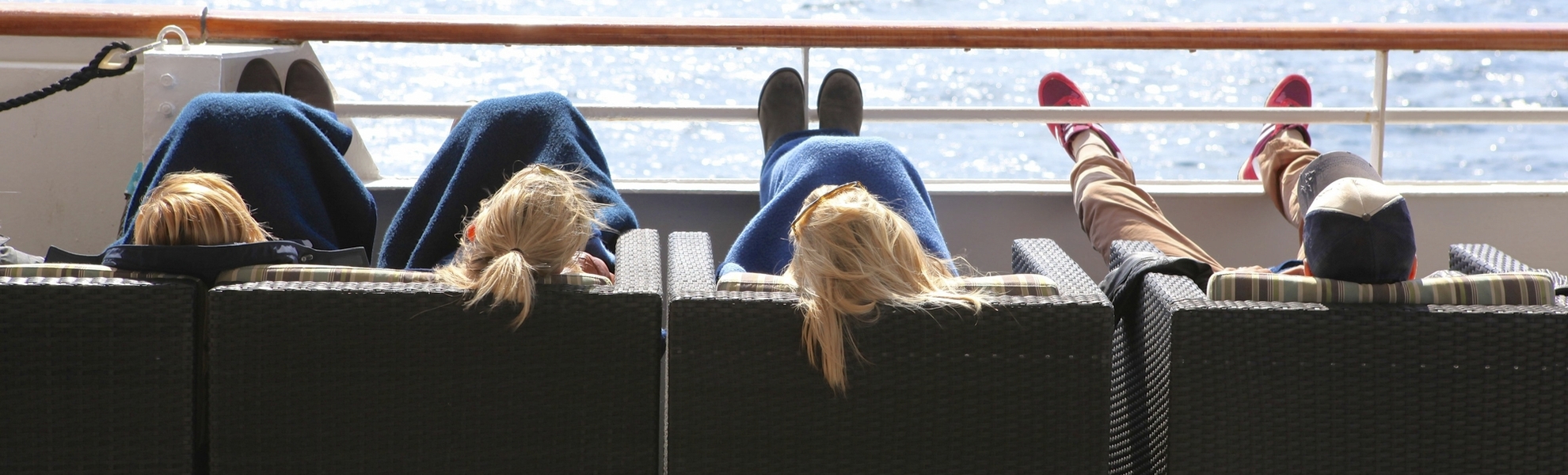 Entspannung an Bord von MS Artania