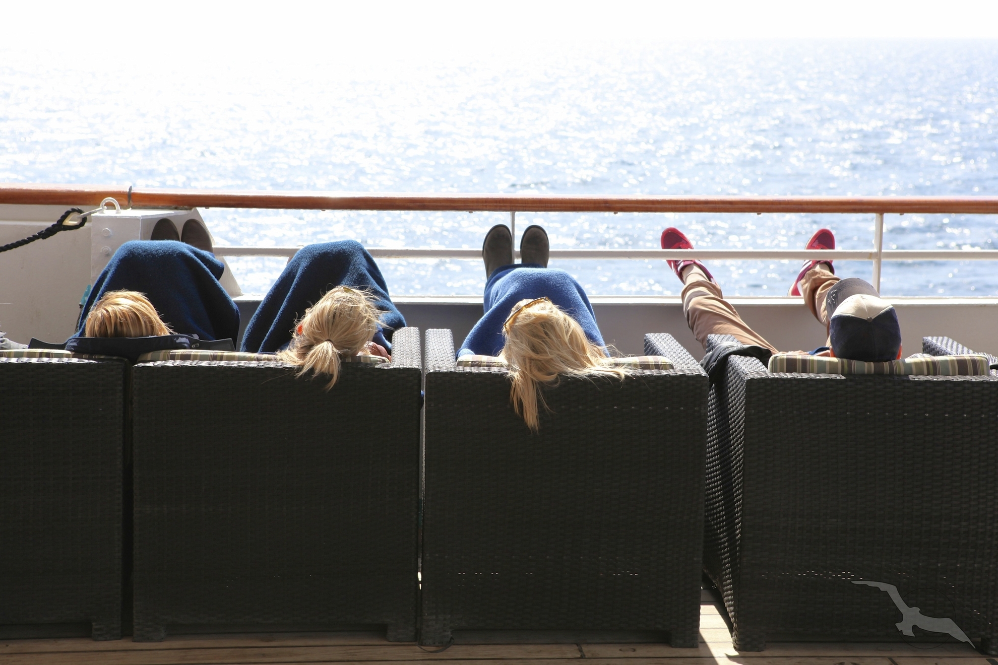 Entspannung an Bord von MS Artania