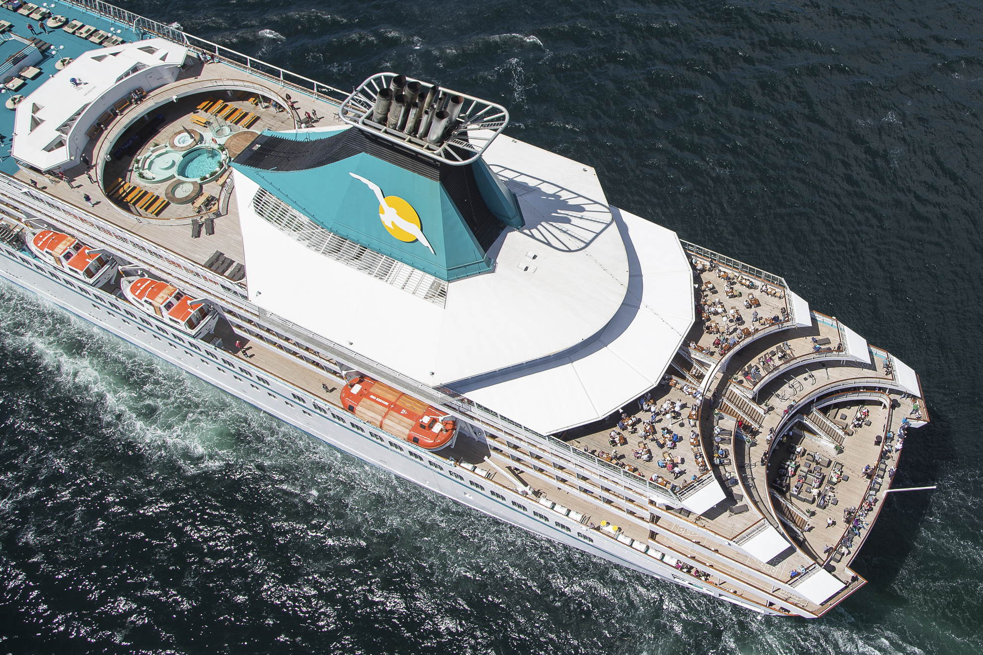 Deckansicht, MS Artania