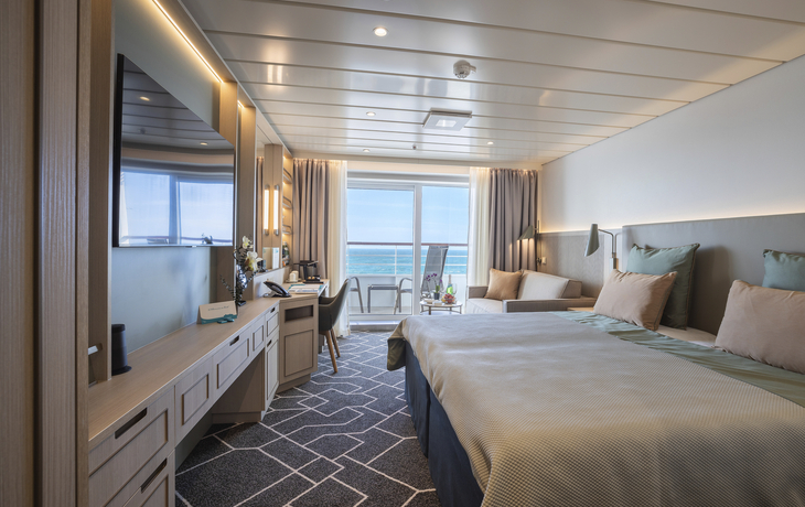 2-Bett Junior-Suite (Kat. S, T) mit Balkon Jupiter-/Lidodeck