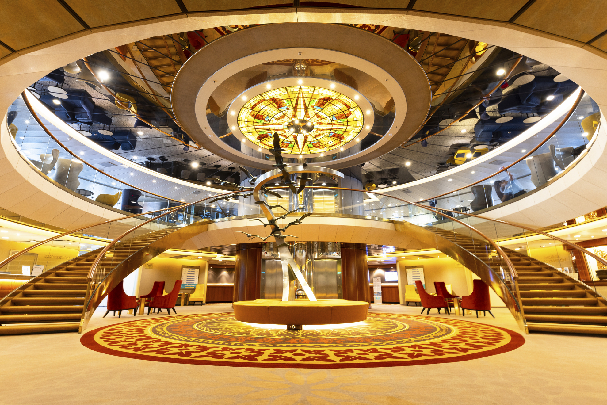 Foyer/Rezeption, MS Artania