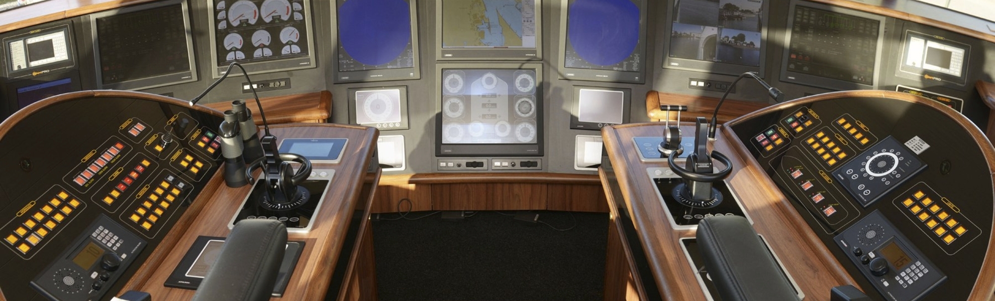 Brücke der MS Anesha