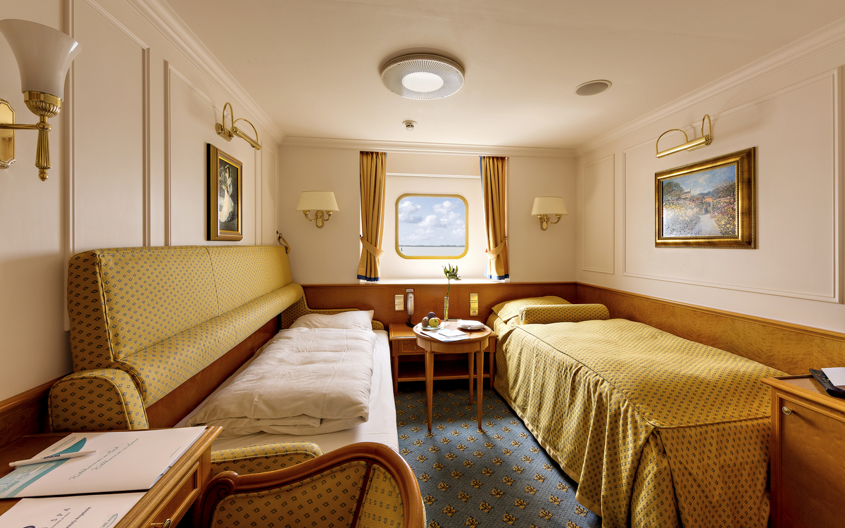 2-Bett, außen, Steuermann-/Kapitäns-Deck (Kat. K, M)