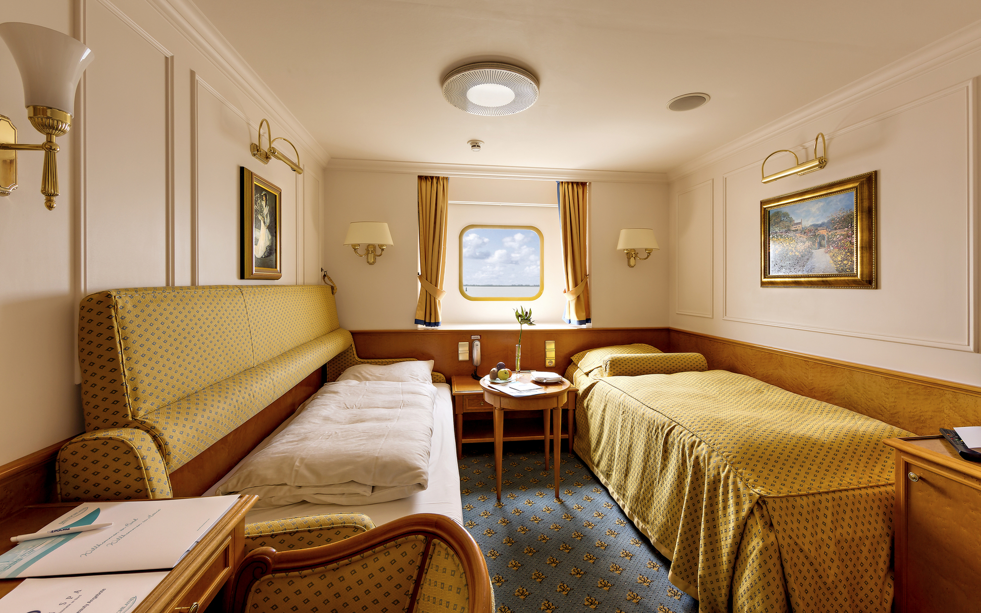 2-Bett, außen, Steuermann-/Kapitäns-Deck (Kat. K, M)