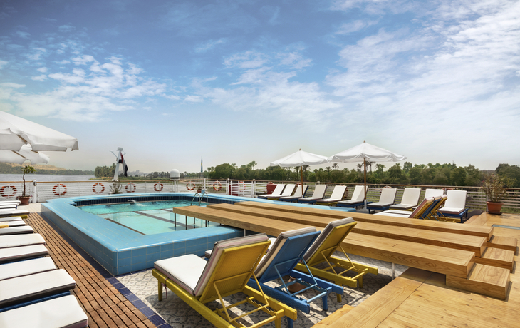 Pool und Sonnendeck MS Nile Vision