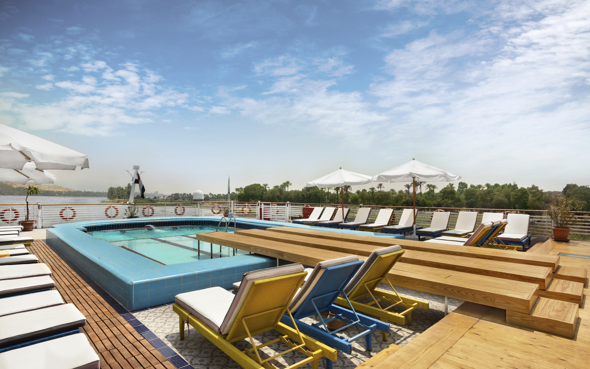 Pool und Sonnendeck MS Nile Vision