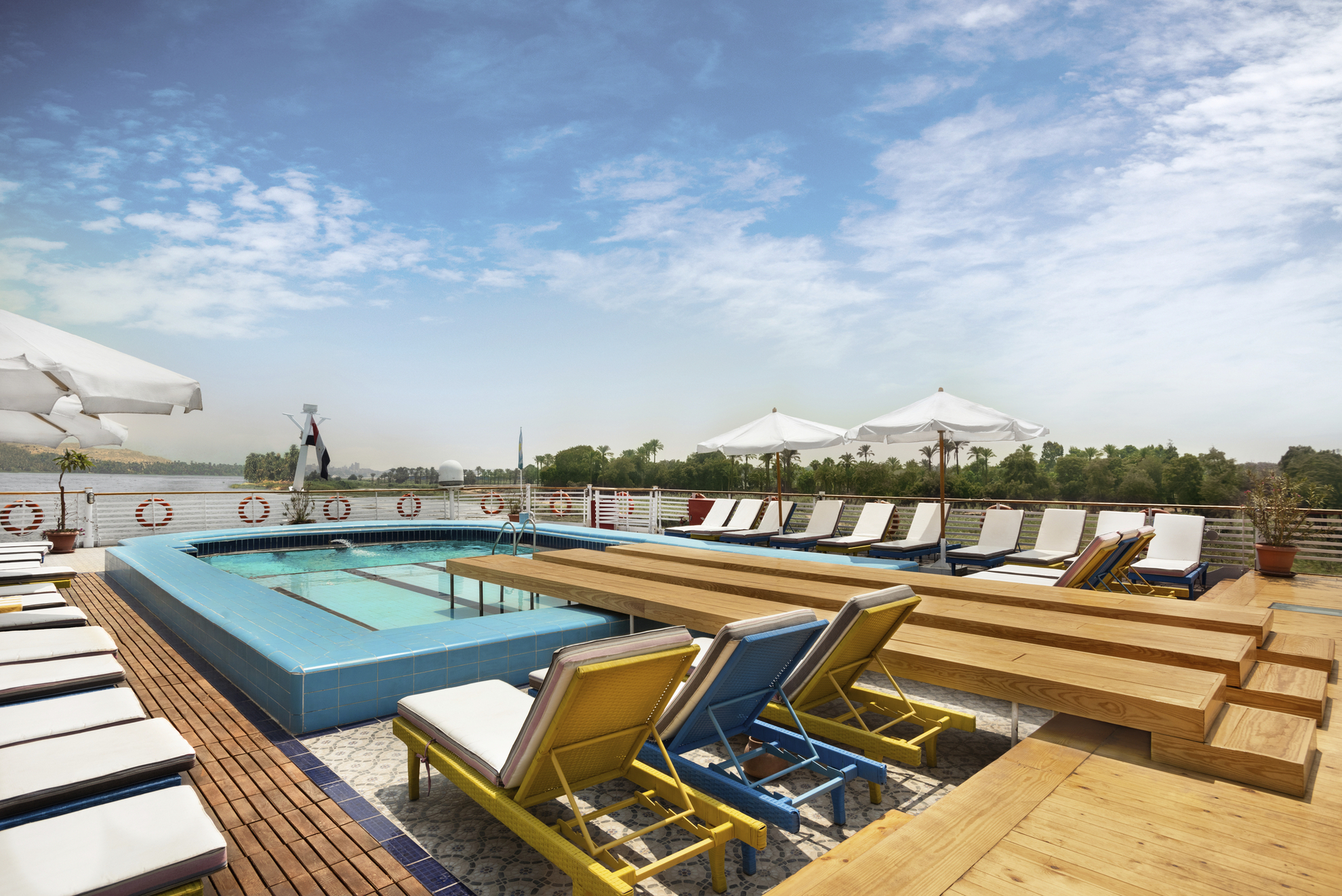 Pool und Sonnendeck MS Nile Vision