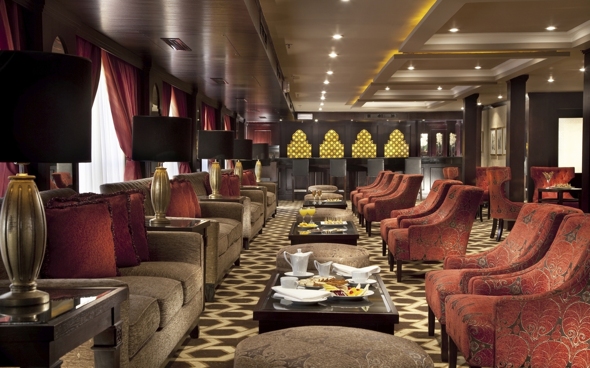Lounge auf dem Nilschiff MS Steigenberger Legacy