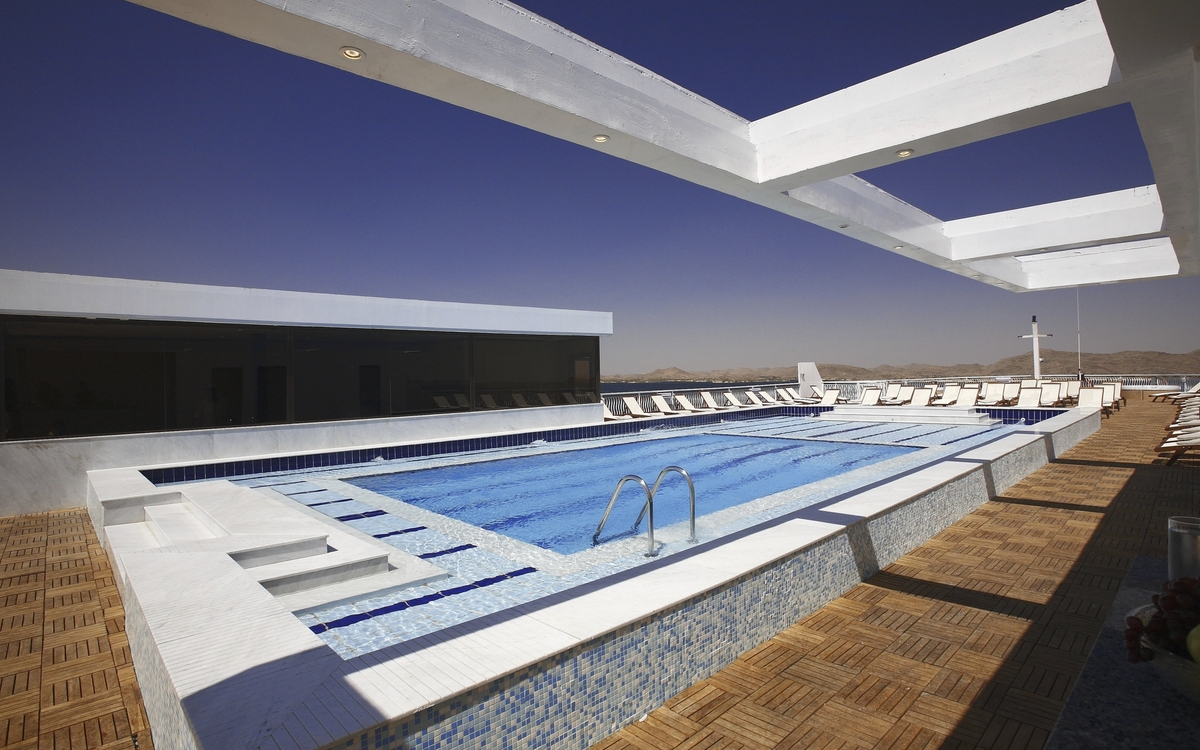 Pool auf MS Steigenberger Omar el Khayam