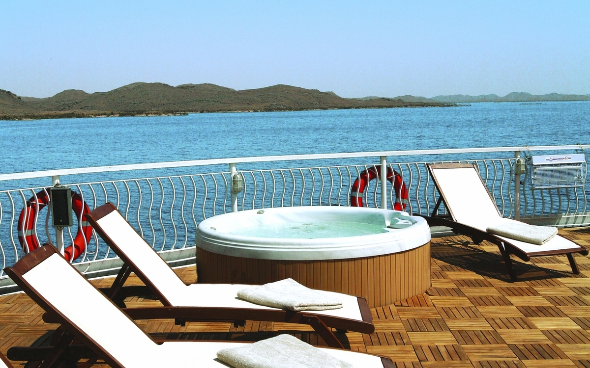 Sonnendeck Nilschiff MS Steigenberger Minerva
