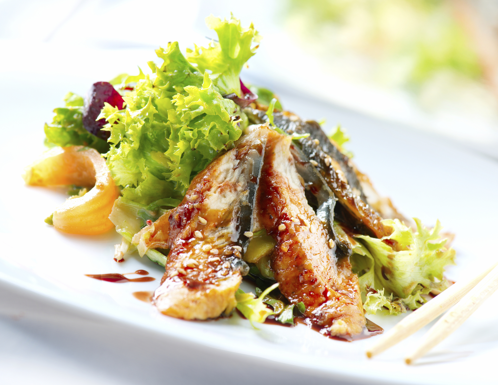 Salat mit Hähnchenbrust