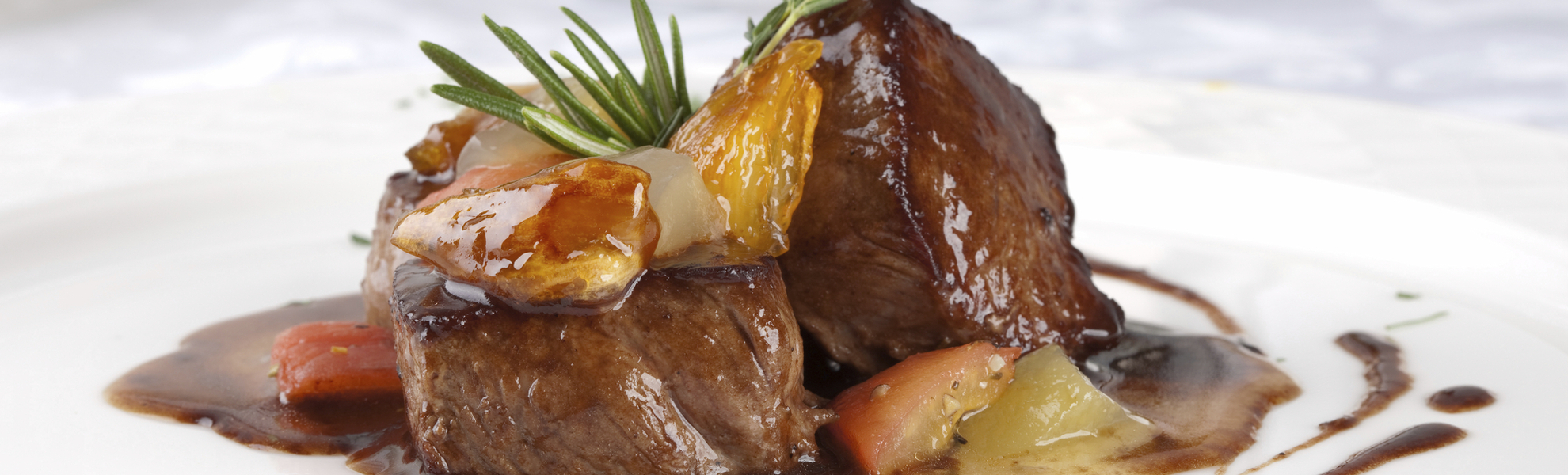 schmackhaft zubereitetes Rinderfilet