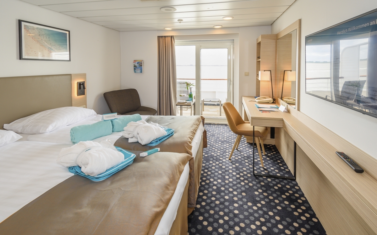 2-Bett-Superior, Balkon, Apollo-Deck (Kat. P, Q, Q1)