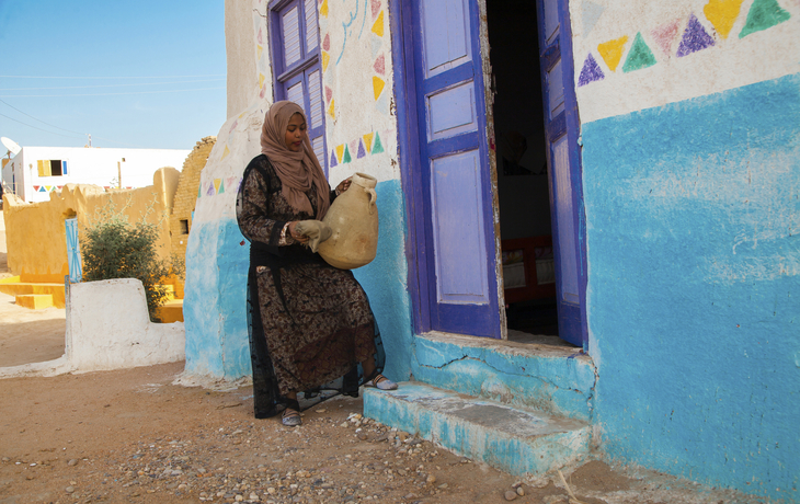 Nubisches Dorf bei Assuan, Ägypten