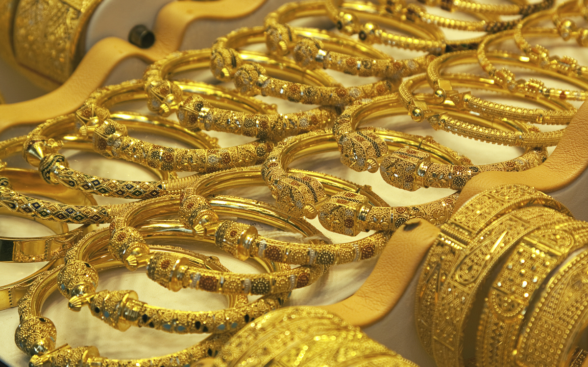 Gold-Souk Markt in Dubai, VAE