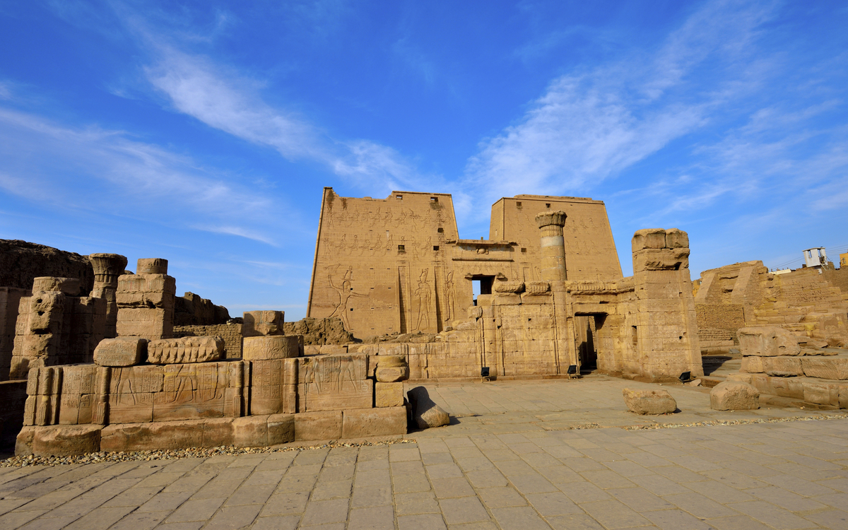 Edfa Tempel in Assuan, Ägypten