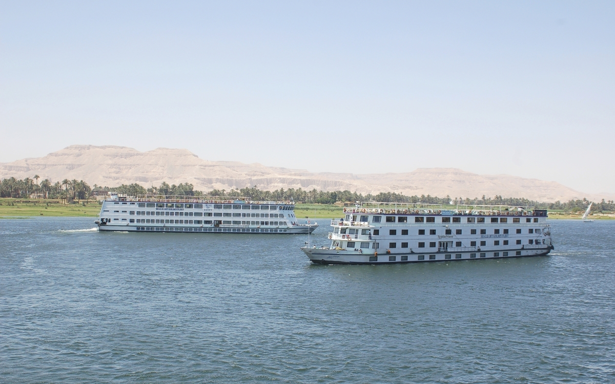 Kreuzfahrtschiffe auf dem Nil, Ägypten