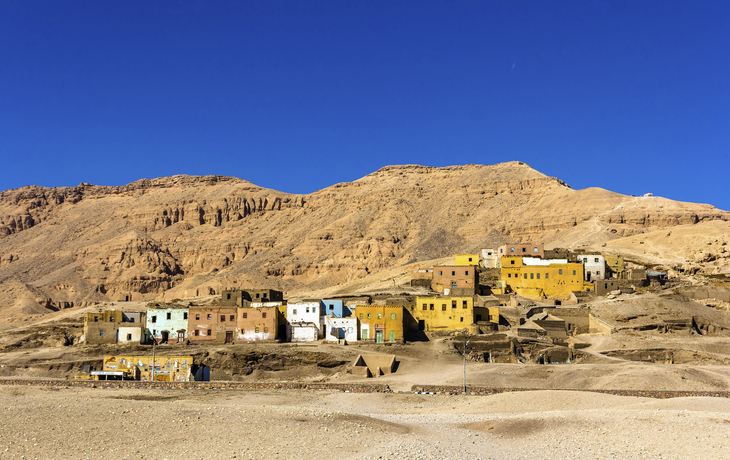 Kleines Dorf in Theben-West bei Luxor, Ägypten