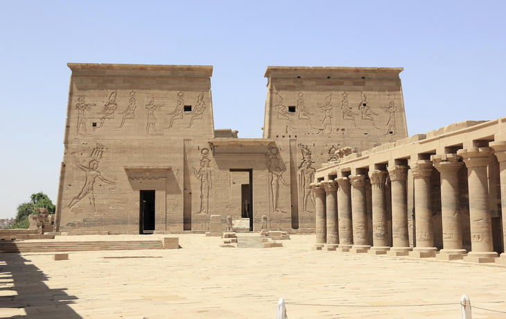Tempel von Philae auf der Insel Agilkia in Ägypten