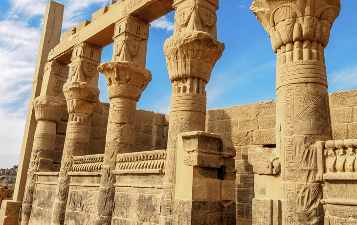 Tempel von Philae auf der Insel Agilkia in Ägypten