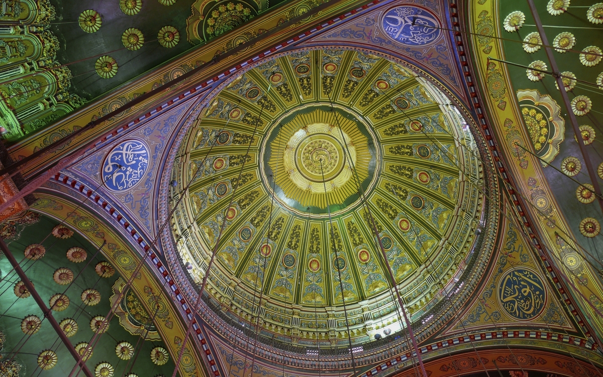 Kuppel der Alabaster-Moschee in Kairo, Ägypten