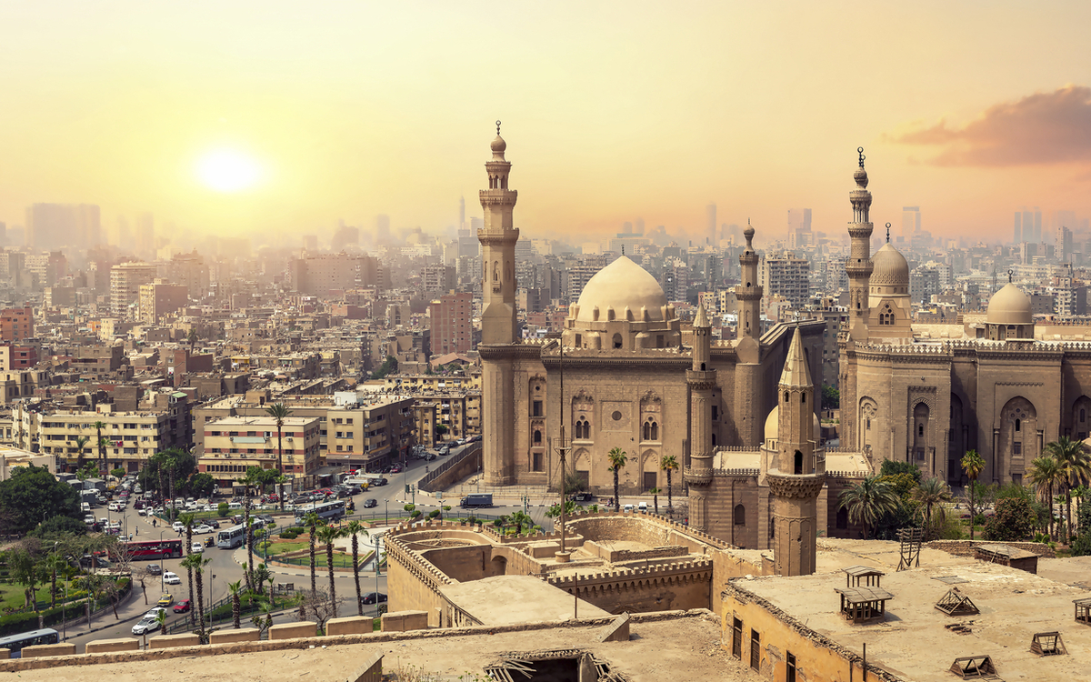 Sultan Hassan Moschee in Kairo, Aegypten