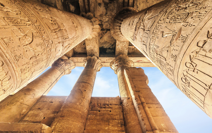 Der Horus Tempel von Edfu in Ägypten