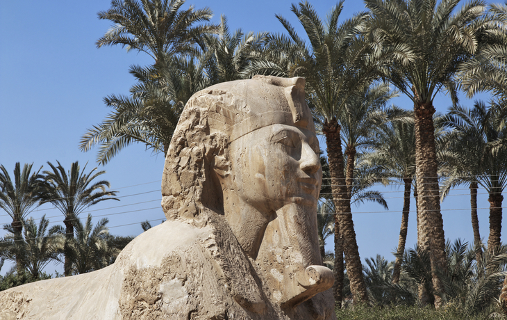 Sphinx in der alten Hauptstadt Memphis, Ägypten