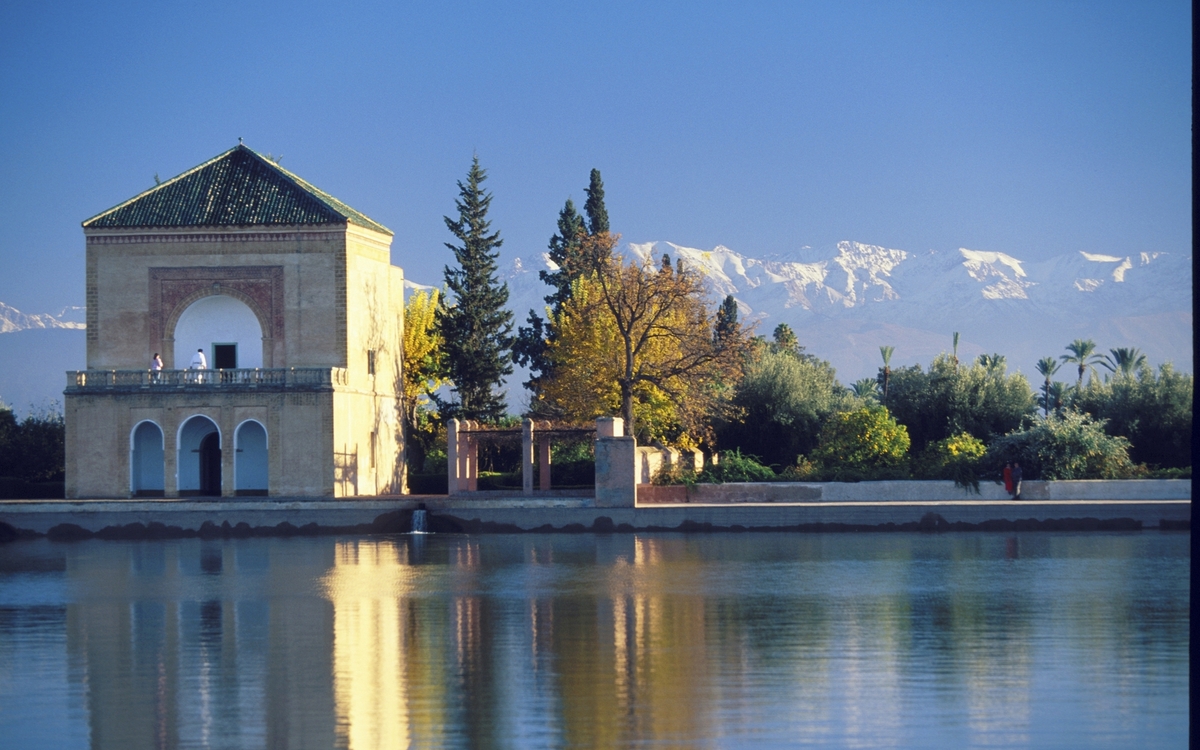 Menara Garten in Marrakesch, Marokko