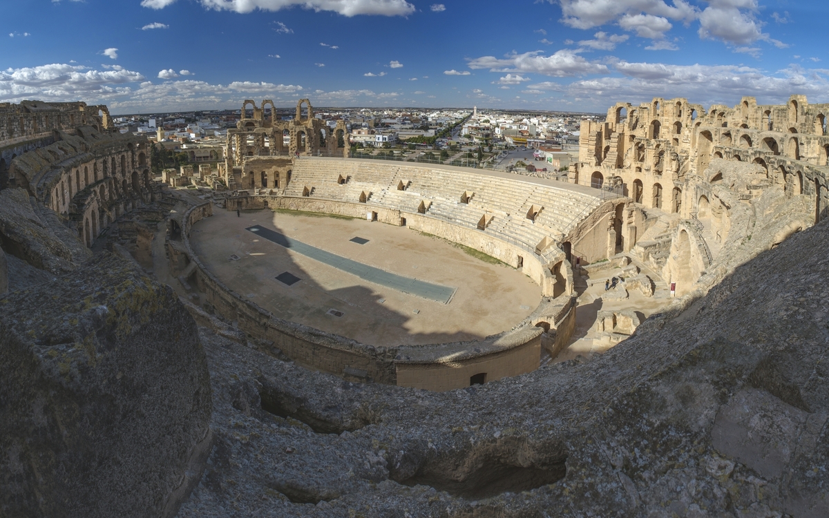 Amphitheater in El Djem, Tunesien