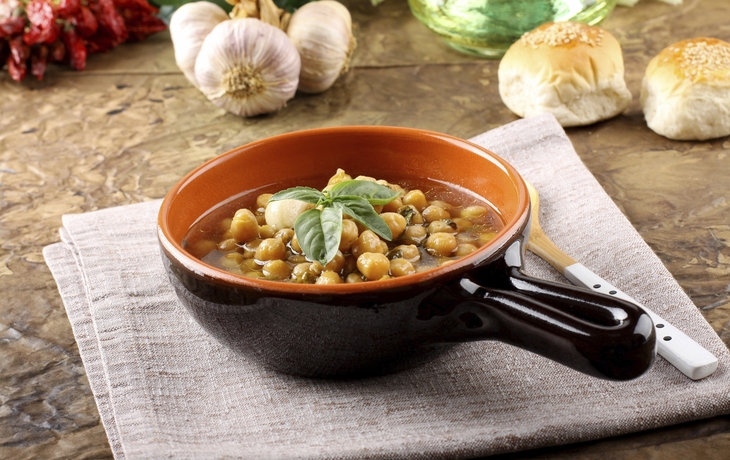 Orientalische Kichererbsensuppe