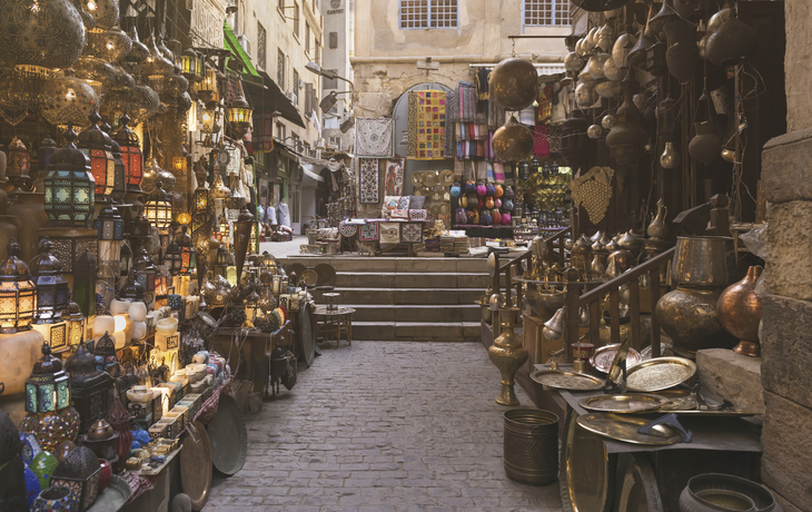 Khan el-Khalili Basar in Kairo, Ägypten