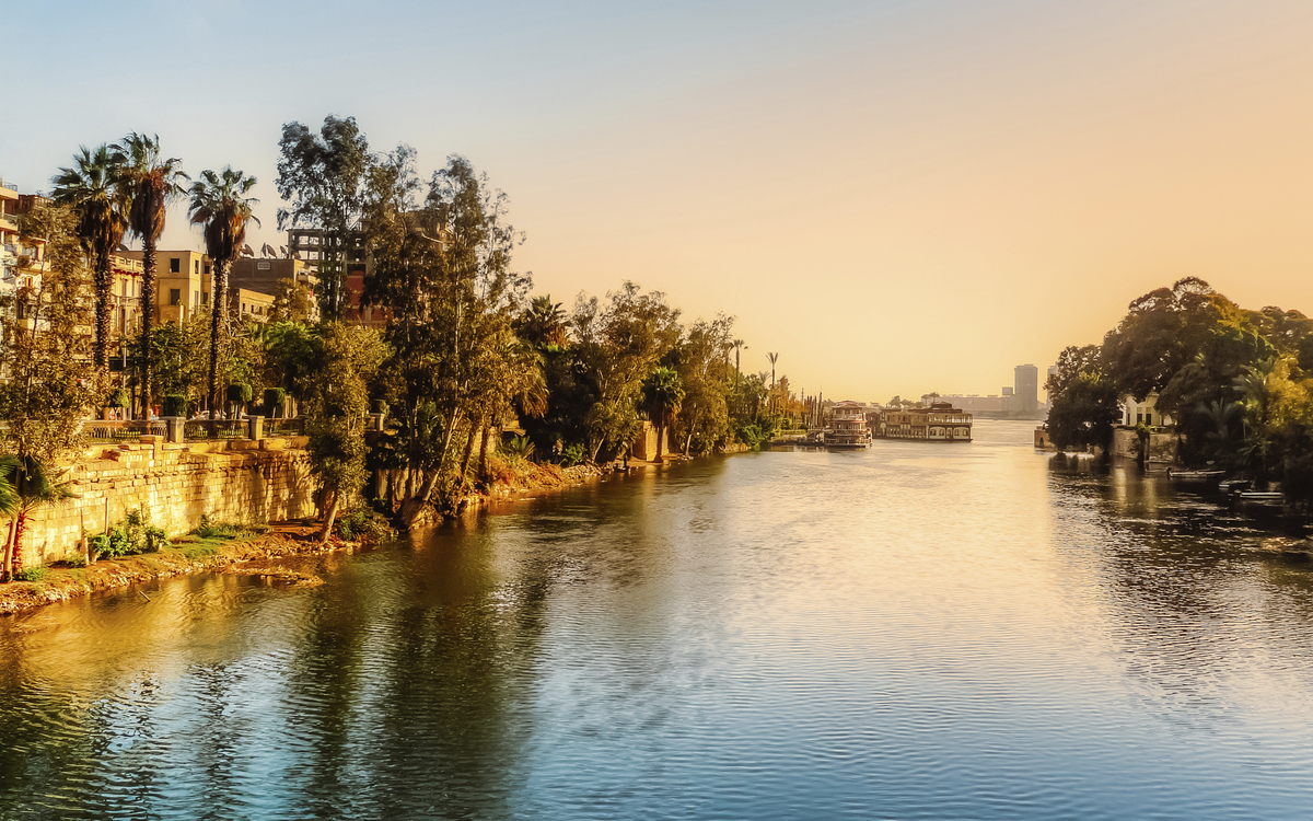 Der Nil bei Kairo, Aegypten