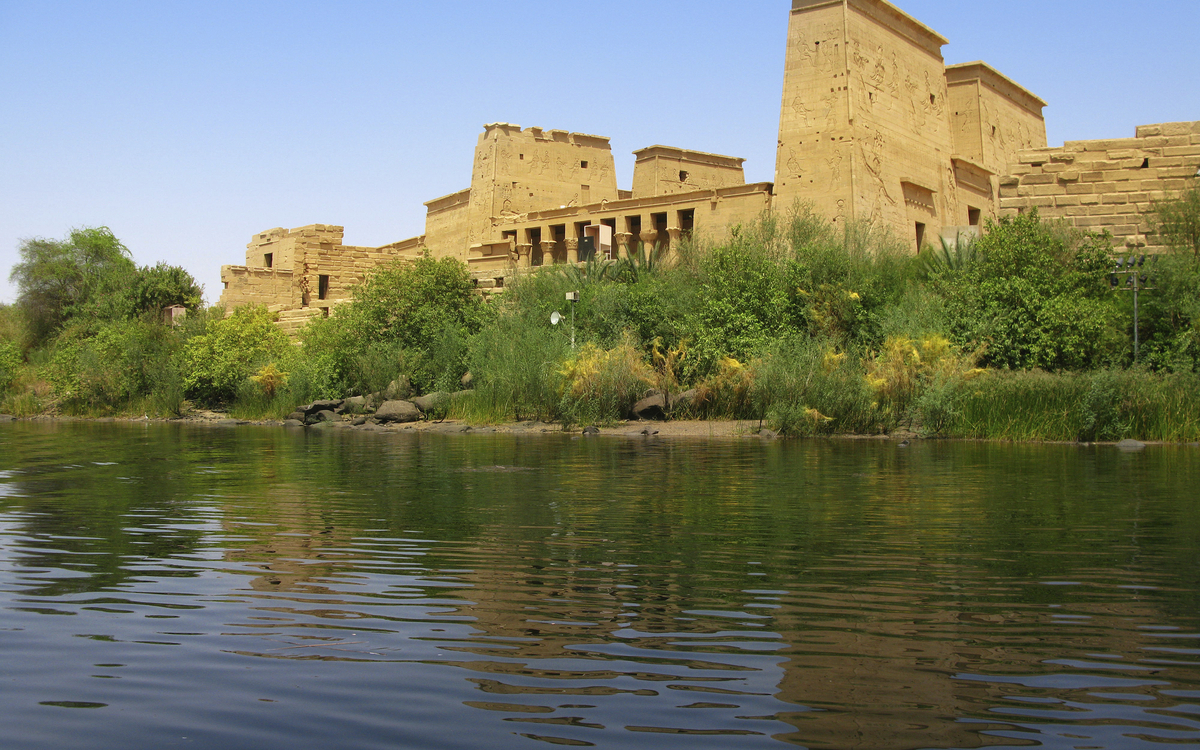 Tempel von Philae auf der Insel Agilkia in Ägypten