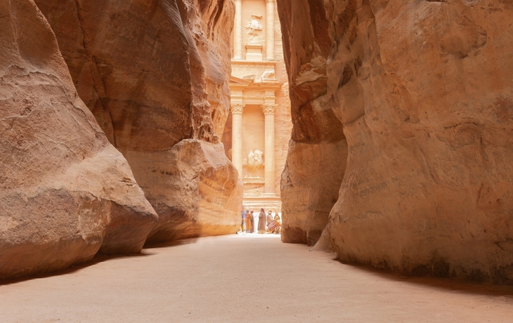 Eingang zur Felsenstadt Petra, Jordanien