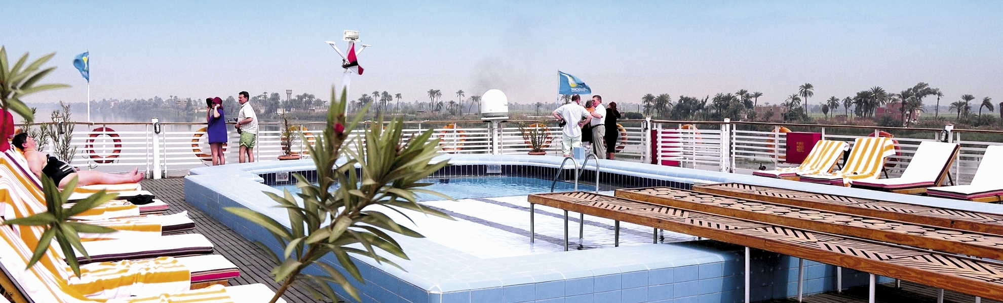 Sonnendeck Nilschiff MS Nile Vision