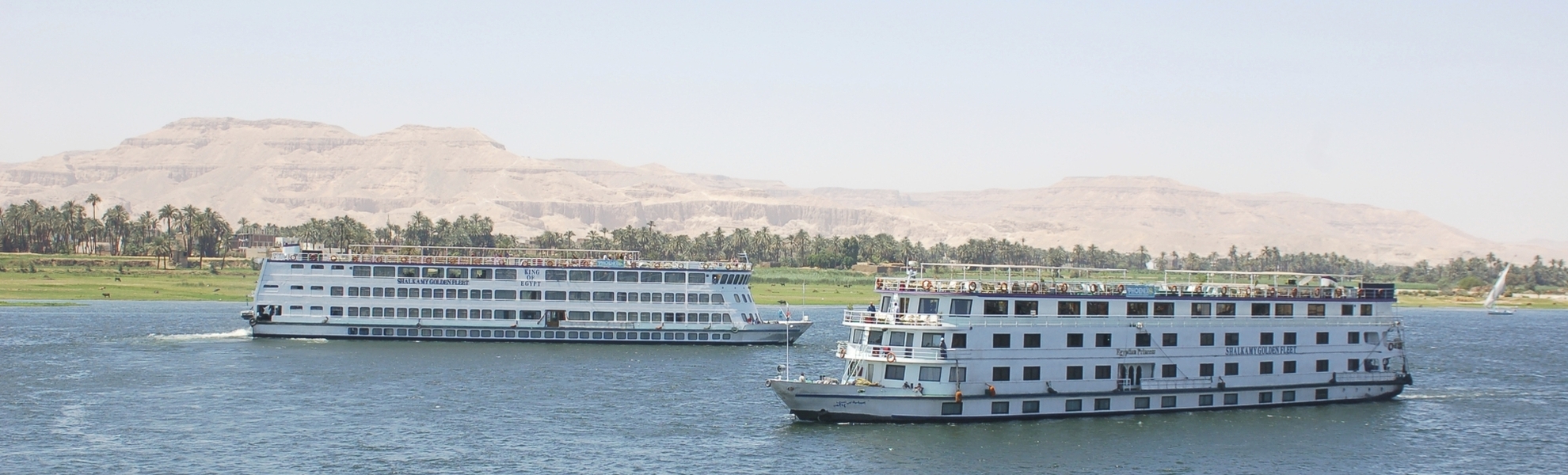 Kreuzfahrtschiffe auf dem Nil, Ägypten