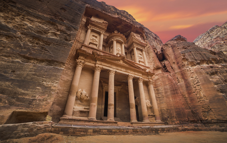Schatzhaus der Ruinenstätte Petra, Jordanien