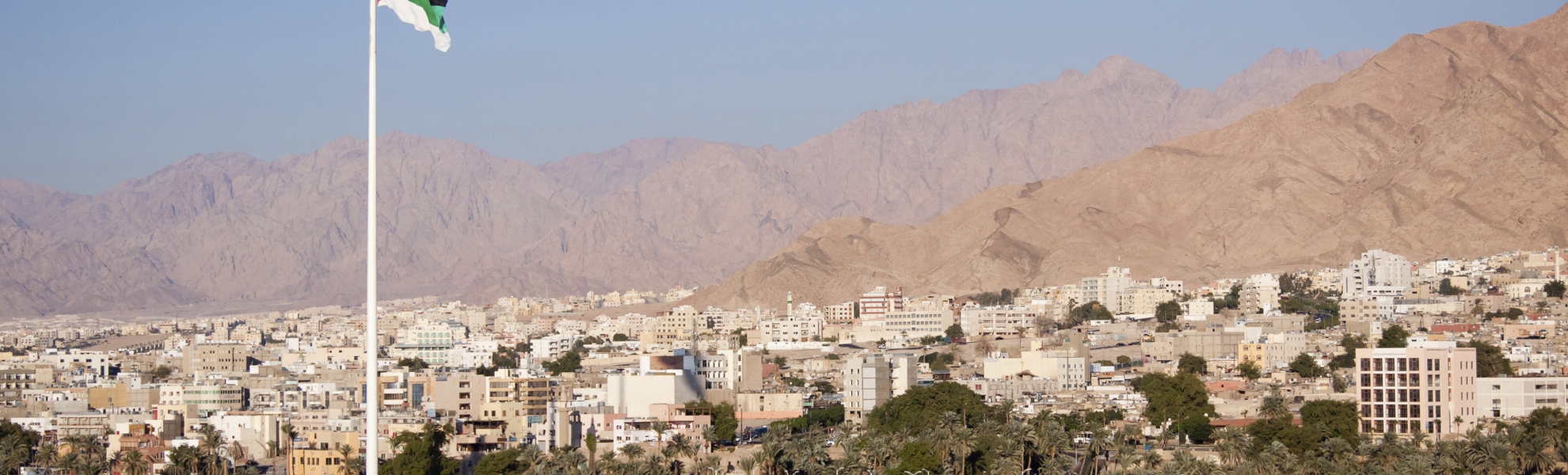Blick auf die Stadt Akaba, Jordanien