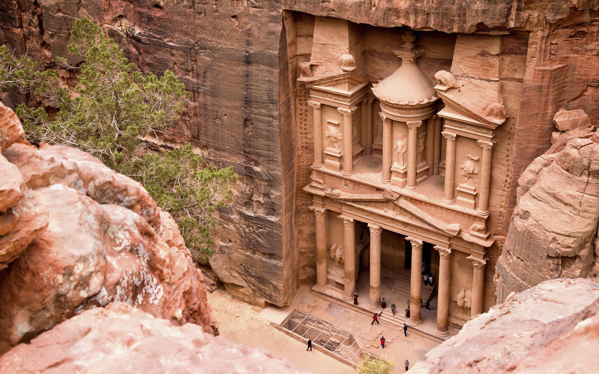 Schatzhaus der Ruinenstätte Petra, Jordanien