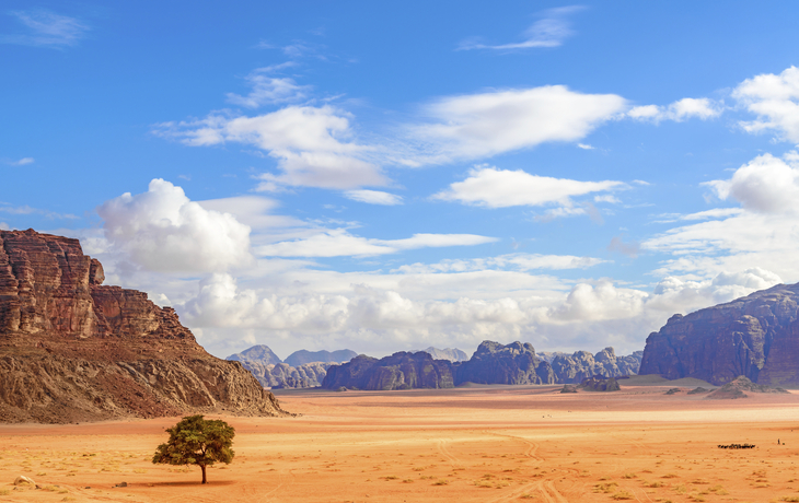 Wüste in Wadi Rum, Jordanien