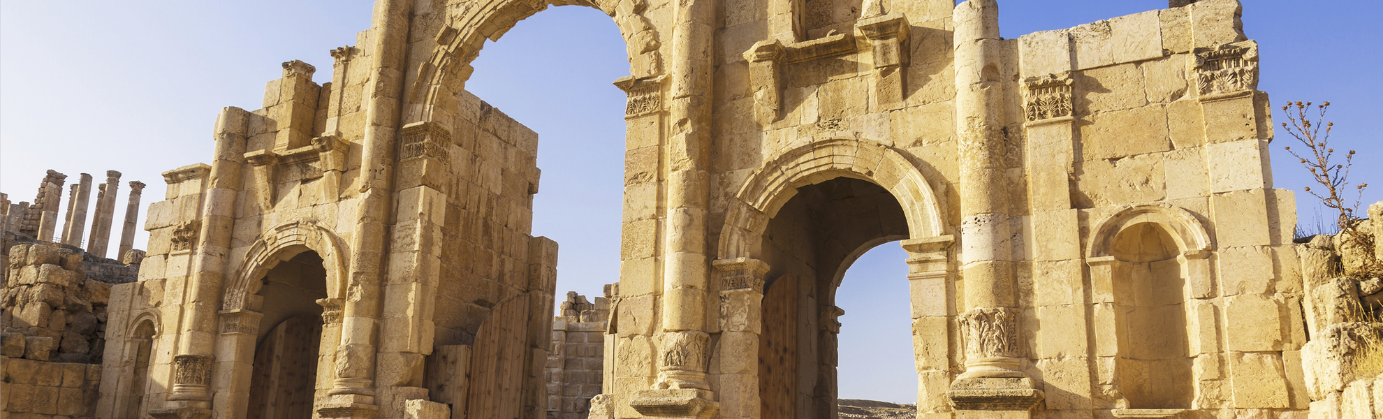 römisches Tor in Gerasa, Jordanien