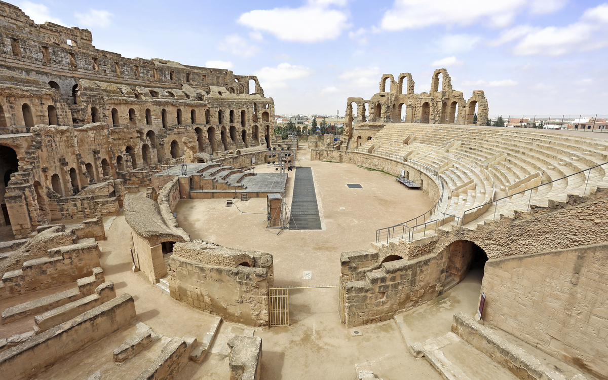Amphitheater in El Djem, Tunesien