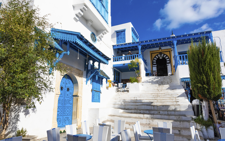 Häuser in Sidi Bou Said, Tunesien