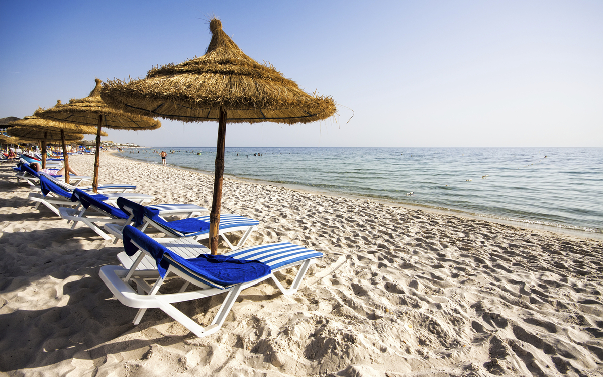 traumhafter Sandstrand, Tunesien
