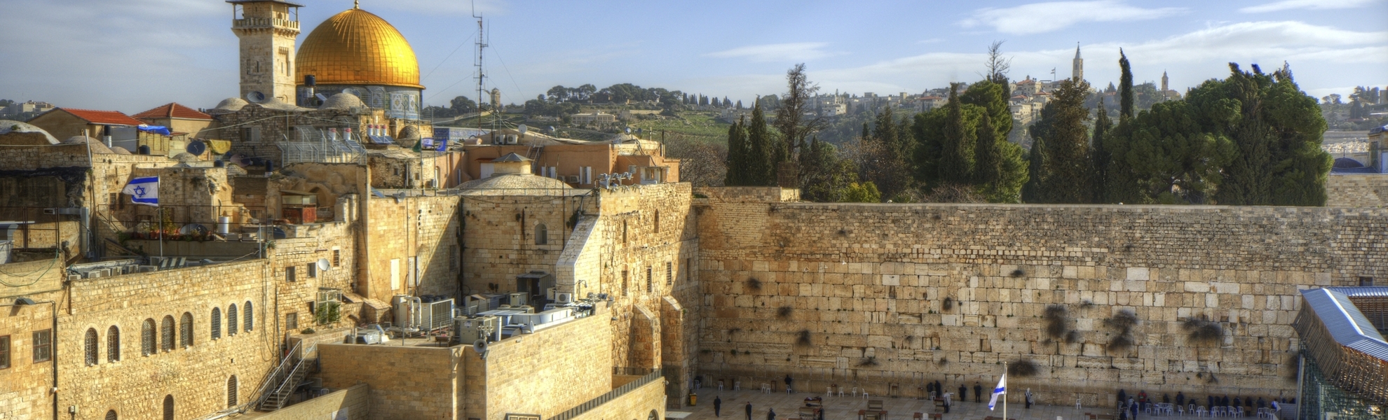 Klagemauer und Felsendom in Jerusalem, Israel