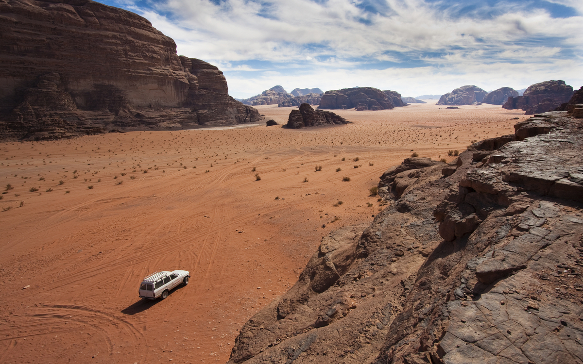 Wüstenwildnis Wadi Rum in Jordanien