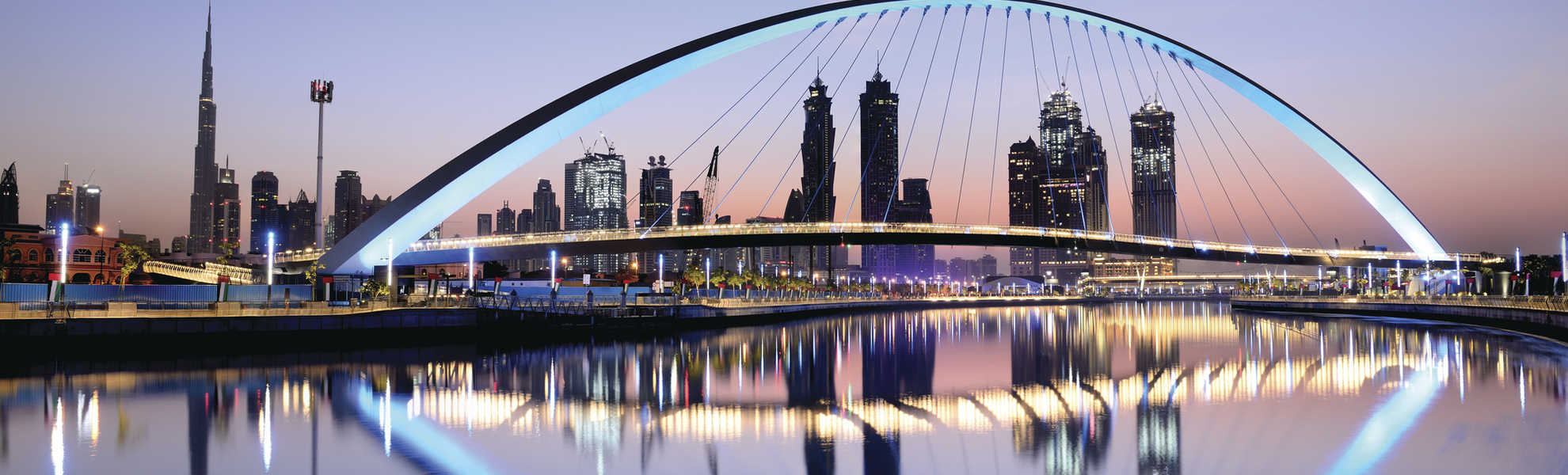 Dubai Skyline mit Burj Khalifa, VAE