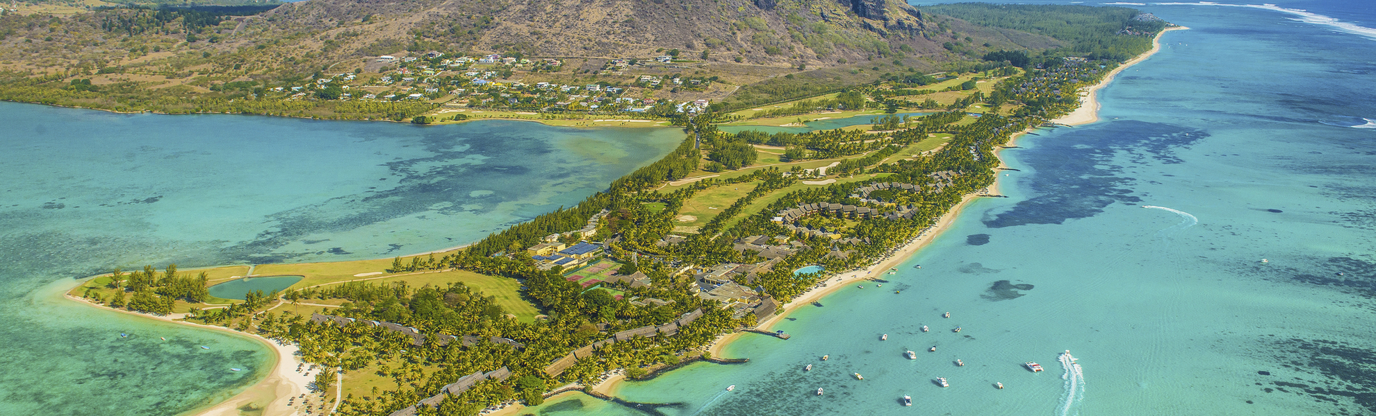 Blick über Mauritius